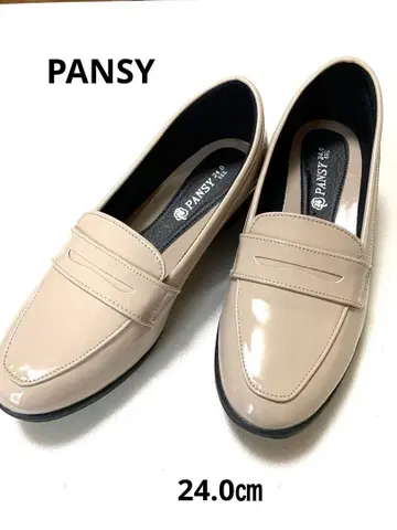 PANSY 방수 레인 슈즈 로퍼 24.0cm EE E