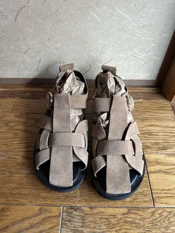 베이지 자라 38 구르카 샌들