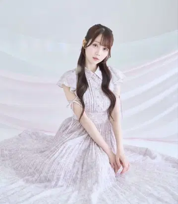 로제뮤즈 pleats floral print dress 핑크
