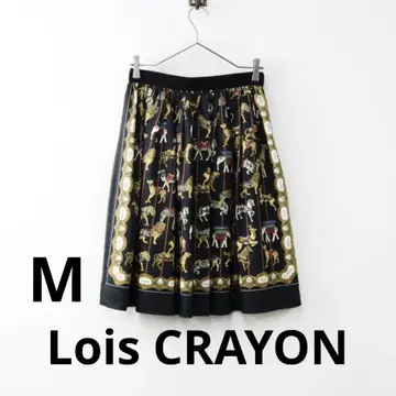 로이스크레용 Lois CRAYON 메리고라운드 스커트 M/블랙