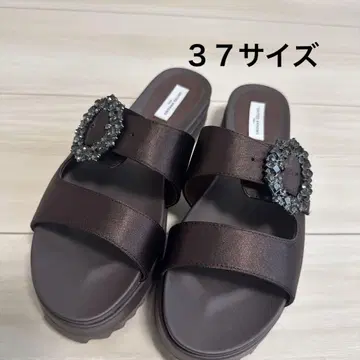 유나이티드 애로우즈 UNITED ARROWS 비쥬 샌들 브라운
