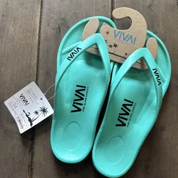 VIVA! 비치 샌들 24cm 터콰이즈 비바 일본제