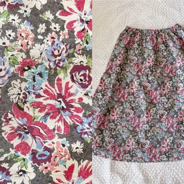 하비라하비레 스커트 리버티 오버톤 태너론 길이 72cm 일본제