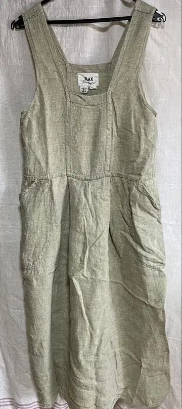 FLAX 린넨 슬리브리스 롱 원피스