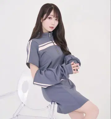 로제뮤즈 2way jersey mini 원피스 그레이