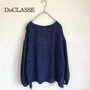 [DO CLASSE] 전체 레이스 블라우스 풀오버 [11] 티셔츠 블루