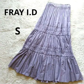 FRAY.I.D 프레이 아이디 타프타 개더 스커트 롱 스커트 S
