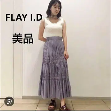 FRAY.I.D 프레이 아이디 타프타 개더 스커트 롱 스커트 S