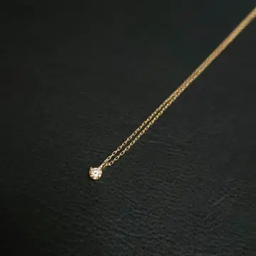 새상품급 다이아몬드 0.03ct K10 목걸이 펜던트 골드 금