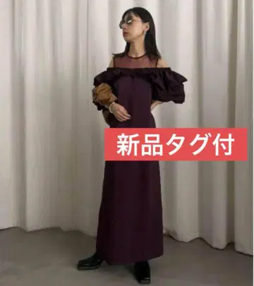 볼륨 버스티어 레이어드 드레스 아메리