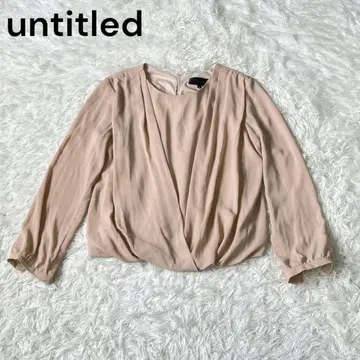 untitled 언타이틀 일본제 블라우스 핑크 베이지