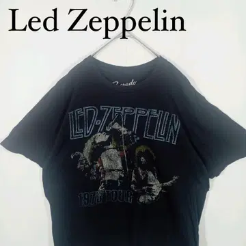 Led Zeppelin 1975 투어 티셔츠 레드 제플린 밴딩