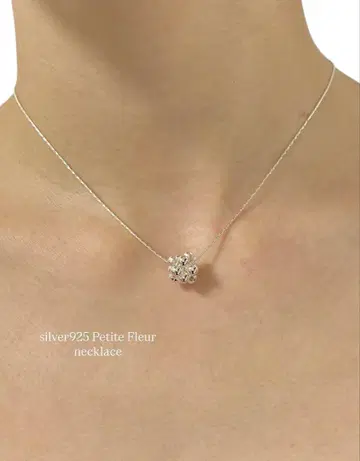 실버925 페티트 플뢰르 목걸이