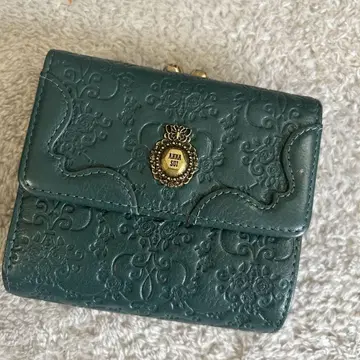 ANNA SUI 그린 접이식 지갑