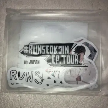 BTS 진 RUNSEOKJIN in JAPAN 스티커 세트 파우치