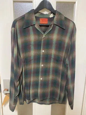 70s SEARS 옴브레 레이온 셔츠
