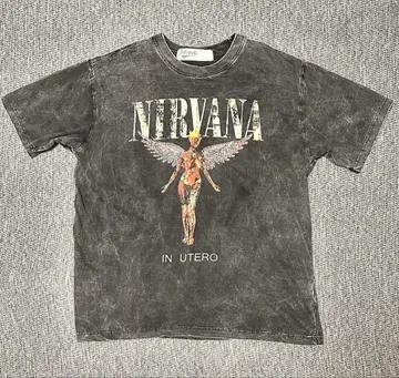 NIRVANA 닐바나 빈티지 가공 티셔츠 (표기 사이즈/L)