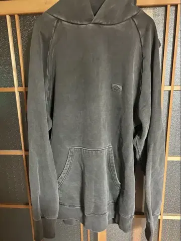 Dickies 다크 그레이 후드 부착 후드티