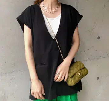doudou 2WAY 이소재 베스트 블랙 베스트
