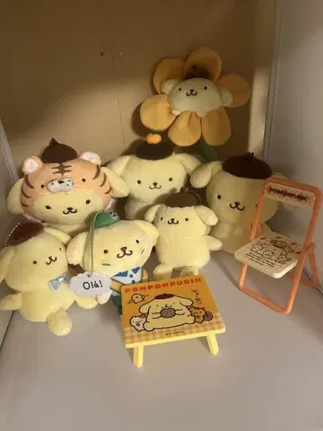 폼폼푸딩 봉제 인형 잡화 세트