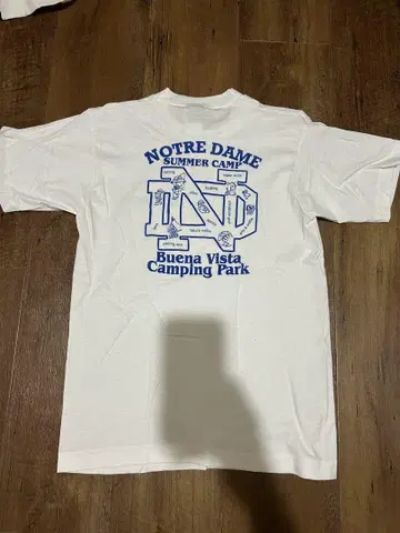 미국제 90년대 NOTRE DAME 썸머 캠핑 티셔츠