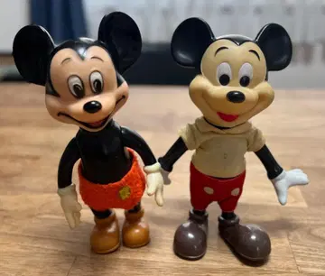 2개 세트 WALT DISNEY 미키마우스 피규어 빈티지