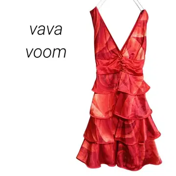 [ vava voom ] 댄스 의상 사교댄스 플라멩코 라틴 댄스 프릴