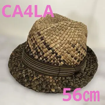 CA4LA 밀짚 중절모 브라운 #C2871