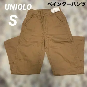유니클로 여성용 브라운 페인터 팬츠 S