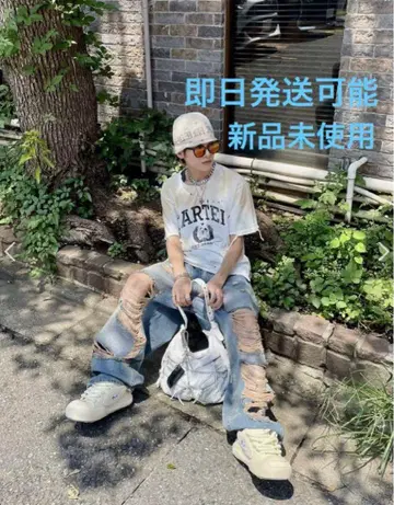 xu dog 데미지 진 데님
