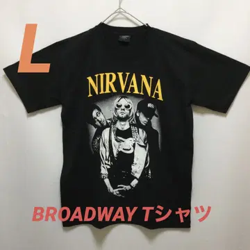 남성용 T셔츠 블랙 BROADWAY NIRVANA
