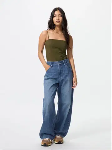 UNIQLO 배기 커브 청바지 67 Blue 32