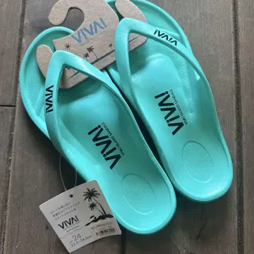 VIVA! 비바 아일랜드 비치 샌들 24cm 터콰이즈 일본제