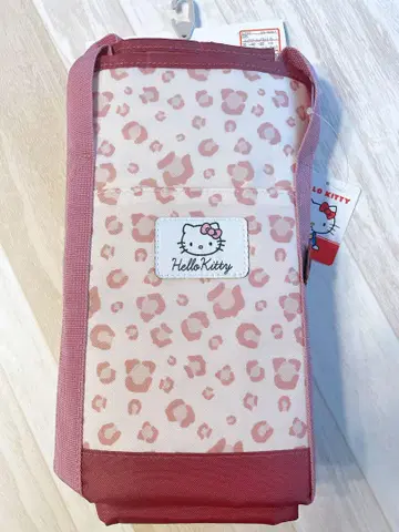 헬로키티 레오파드 무늬 에코백