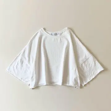 2024ss FRAMe WORK 숏 SWEAT 하프 슬리브 화이트