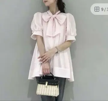 CELFORD 셀포드 백 리본 블라우스