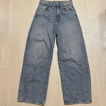 ZARA TRF BAGGY BALLOON 미드 라이즈 데님 팬츠