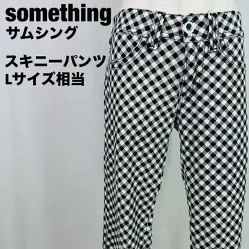 something 썸씽 스키니 팬츠 7부 기장 L 사이즈 B21