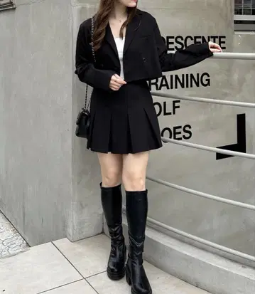 INGNI 셋업 크롭 자켓과 스커트