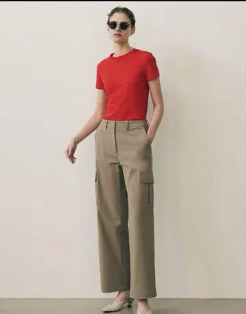 베이지 카고 팬츠 사이즈 4