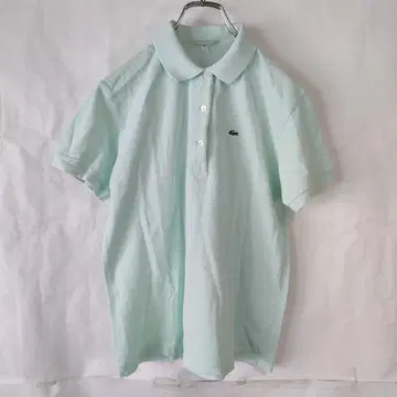 LACOSTE 라코스테 반팔 로고 피케 셔츠 민트 그린 사이즈 42