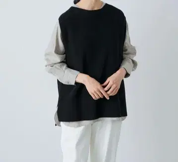 카구레 드라이 코튼 니트 베스트