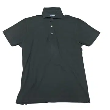 BEAMS F 카노코 이탈리아제 피케 셔츠 블랙