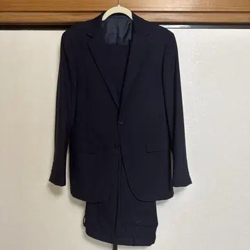UNITED ARROWS LTD. 네이비 스트라이프 비즈니스 정장