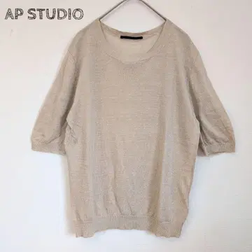 AP STUDIO 반팔 티셔츠 린넨 100%