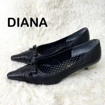 DIANA 다이애나 펌프스 22.5 블랙 검정 리본