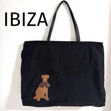 IBIZA 이비자 이비자 토트백 대용량 여행 가방 오케코 이누 블랙