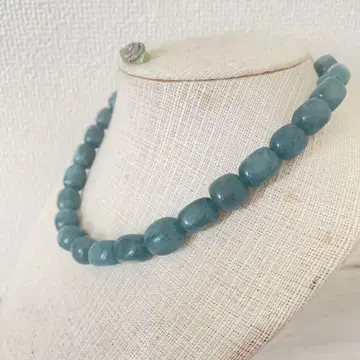 마지막 1개 고급 BLUE JADE 멋진 엘레강트 목걸이 (조절 가능)