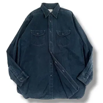 버즈릭슨 헤링본 워크 셔츠 긴팔 블랙 L-XL 상당
