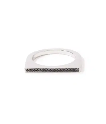 미사용 새상품 TOM WOOD Sleek Ring Top Black 반지